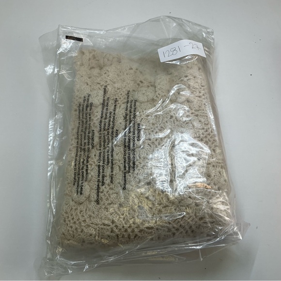 Jon Christy All Handcrafted Crocheted 100% Cotton Longsleeve Sweater Top - Picture 8 of 8